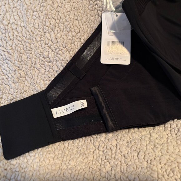 Lively Low Back Strapless Bra: Jet Black - 34DD - Picture 6 of 6